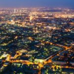 Moscow from the top of Ostankino TV tower