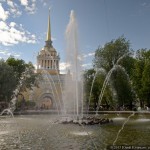The beauty of the Admiralty building in Saint Petersburg